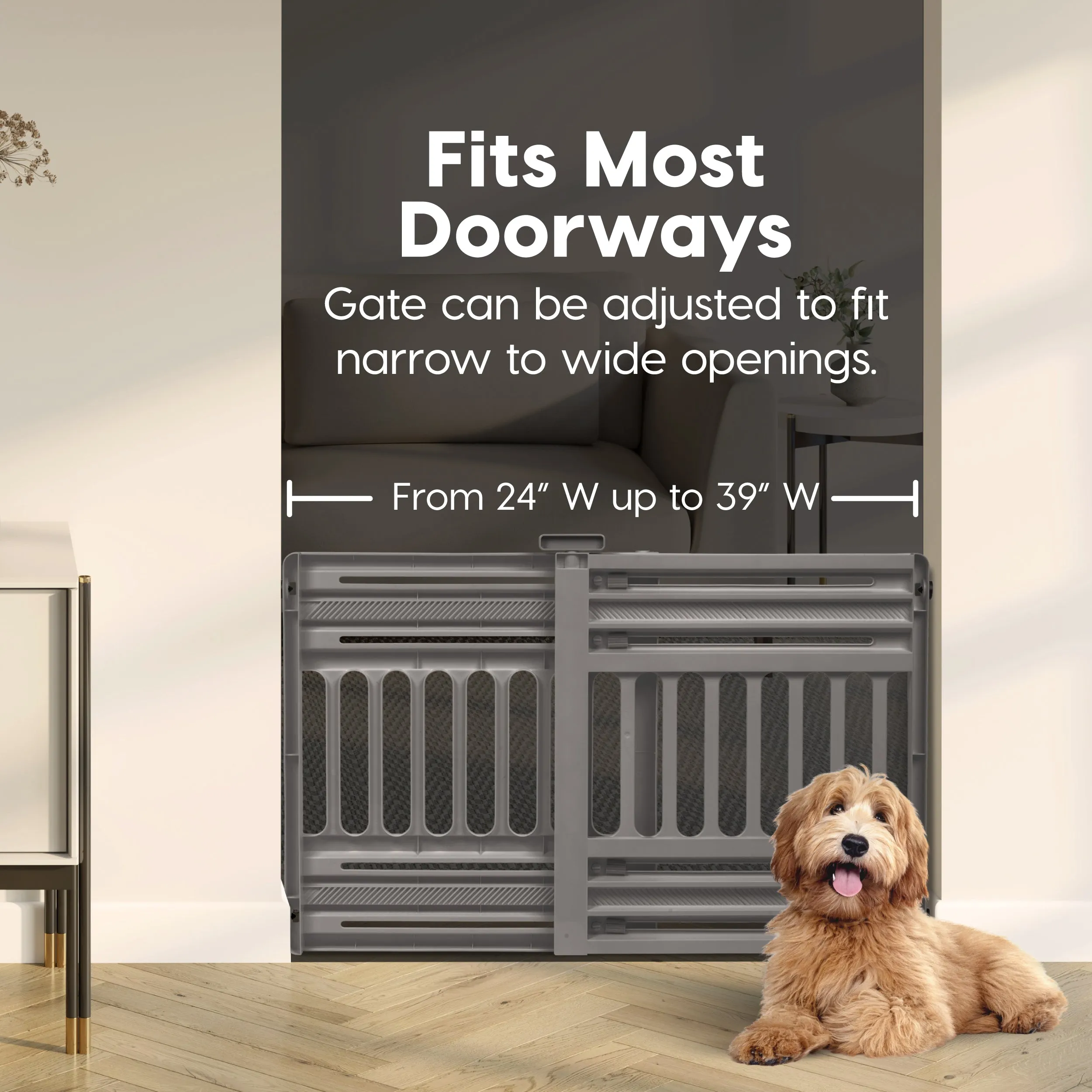 24"-39" Portable Expandable Pet Gate