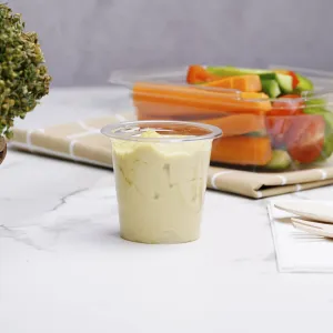 2500 Pieces 3 Oz Clear Portion Cup 62 Mm Diameter Base Only