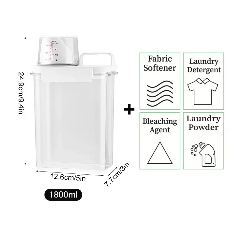 Airtight Laundry Detergent Storage Container Jar