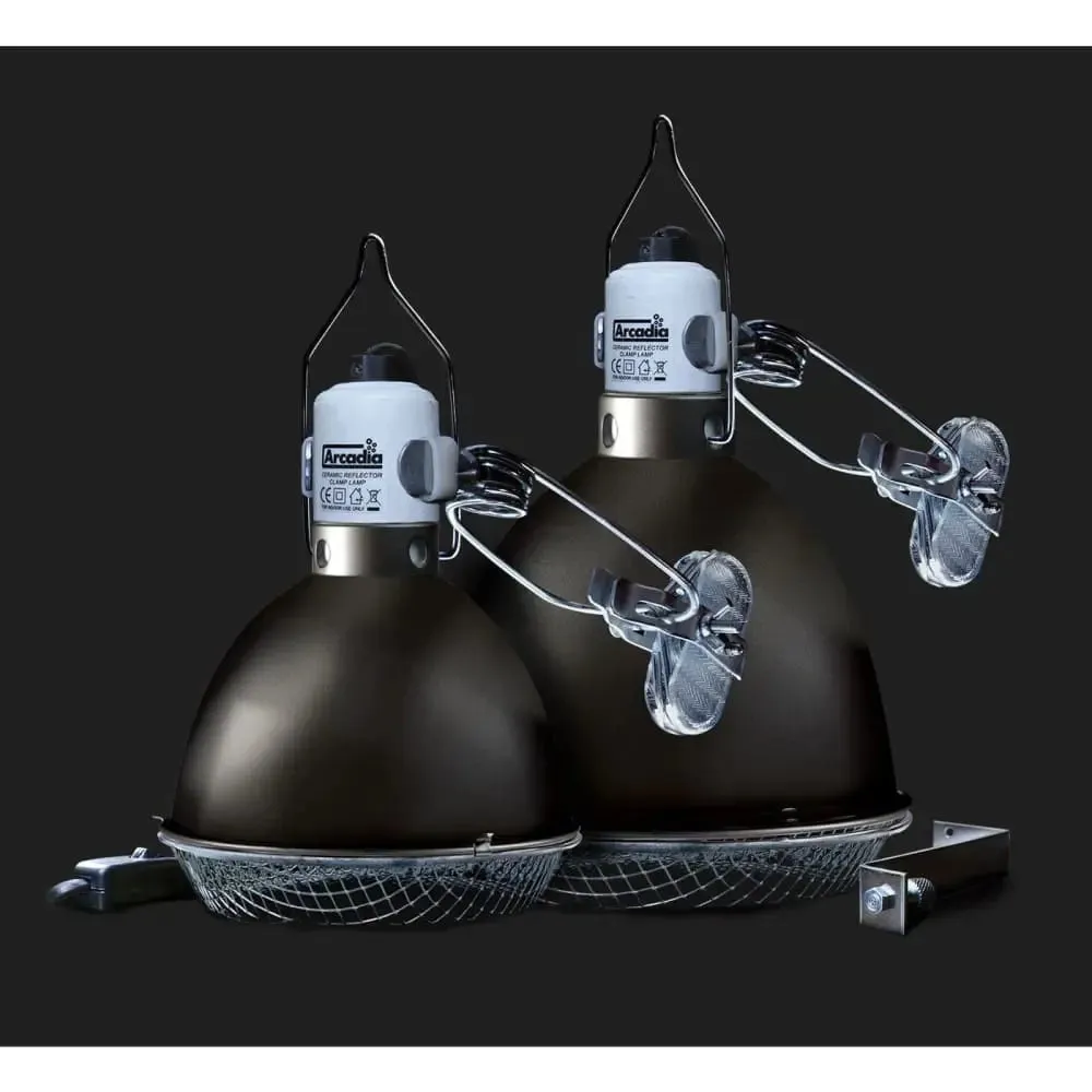 Arcadia Reptile Graphite Ceramic Reflector Clamp Lamp