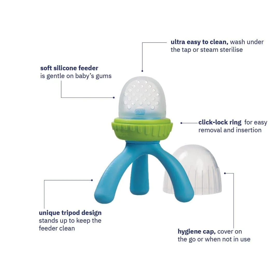 B.Box Silicone Fresh Food Feeder - Ocean Breeze Blue Green