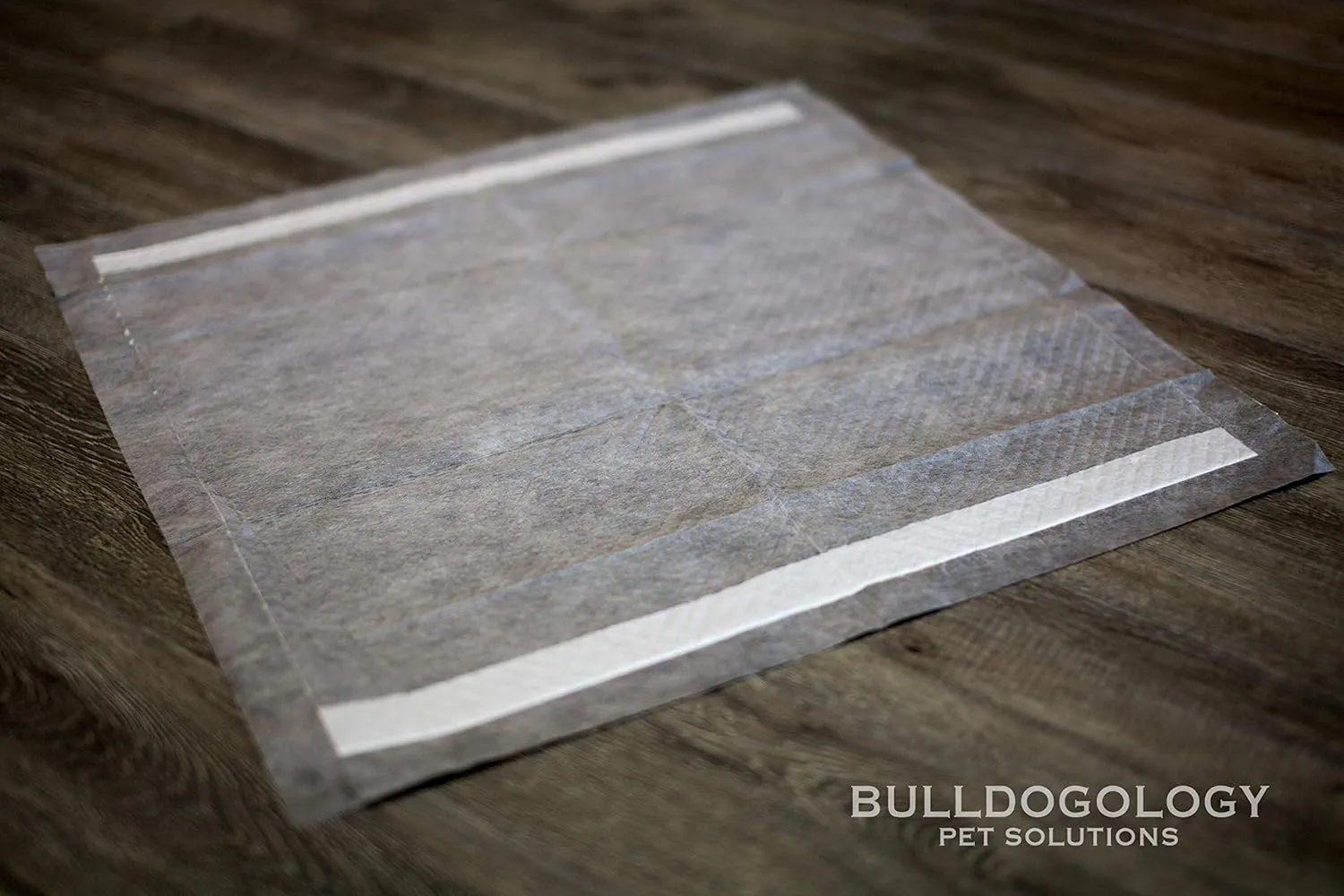 Bulldoglogy 50-Count Carbon Black Puppy Training Pads with Adhesive Tape 24x24 - Large Charcoal Housebreaking Dog Training Wee Pads, Odor Control Thick Pee Pads for Dogs Extra Quick Dry Polymer Tech