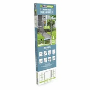 Chain Link Fit Right Gate Kit, Silver Metallic, Adjustable, 4-Ft.