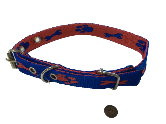 Colourful Nylon Dog Collar for Medium Breeds