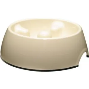 Dog it Go Slow Bowl - White (600ml)
