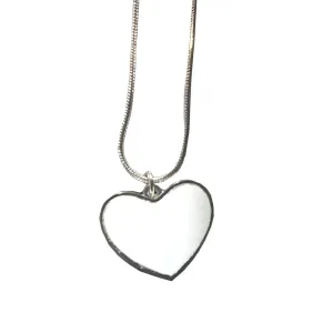 Dog Tag -  Heart Shaped with Insert
