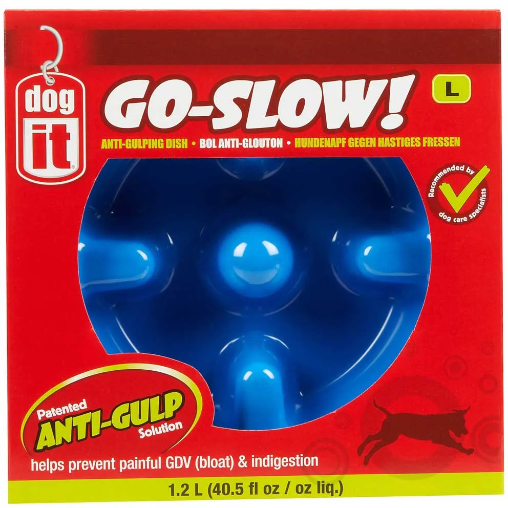 Dogit Go-Slow Anti-Gulp Dog Bowl Small
