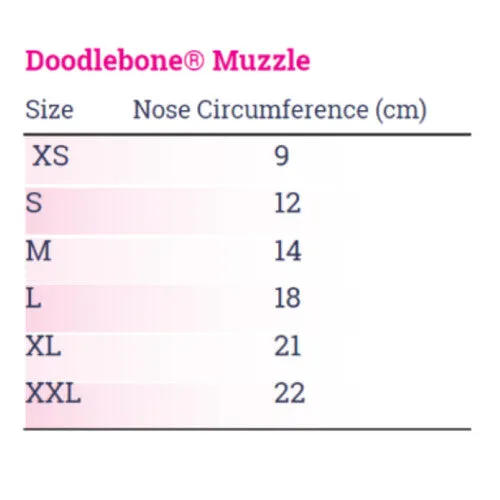 Doodlebone Dog Muzzle Coal L