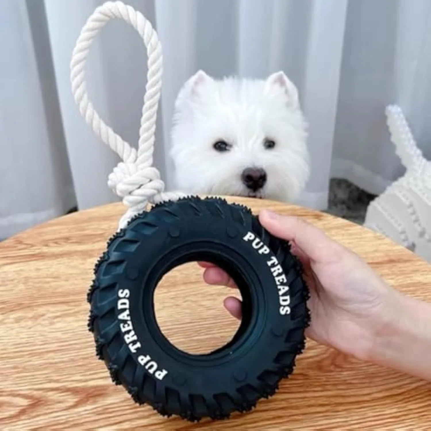 Durable Food Dispensing Teeth Cleaning Dog Chew Toy For Large Aggressive Chewers