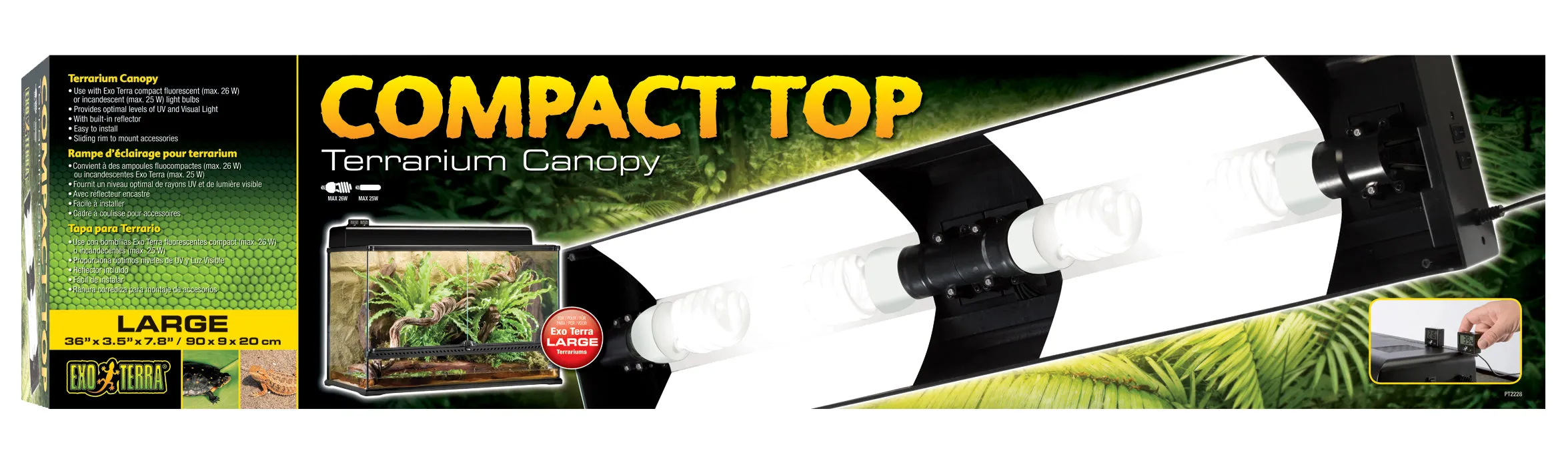 Exo Terra - Compact Fluoro Light Unit (90cm)
