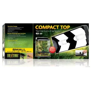 Exo Terra Compact Top Fluorescent Terrarium Canopy, Small
