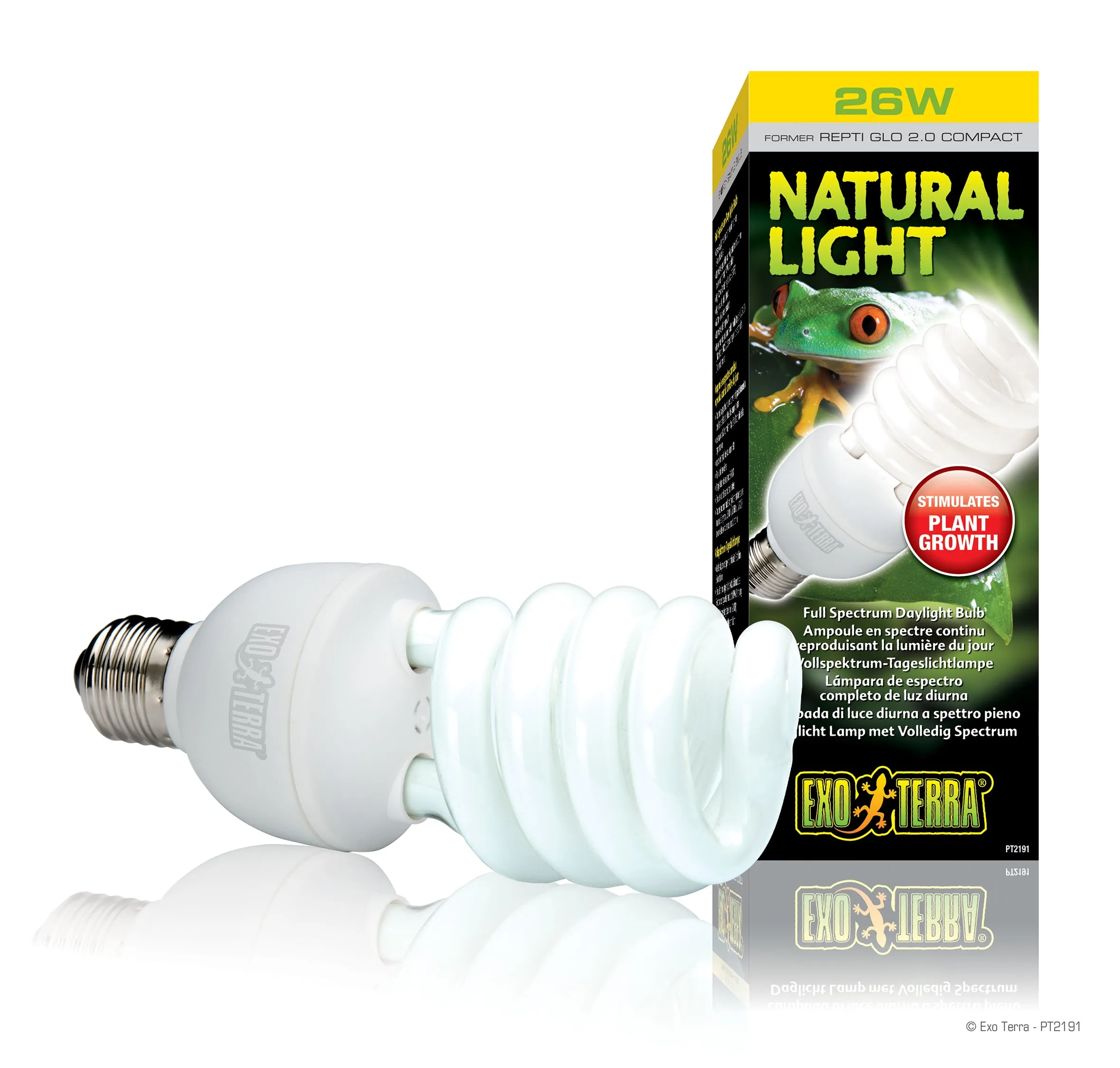 Exo Terra - Natural Light Repti Glo 2.0 Compact Fluorescent (25w)