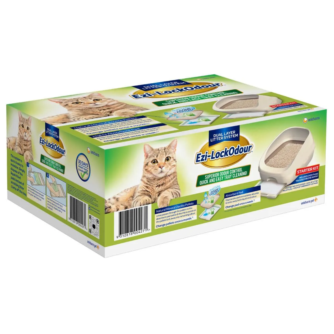Ezi-LockOdour Dual Layer Cat Litter System Litter Tray