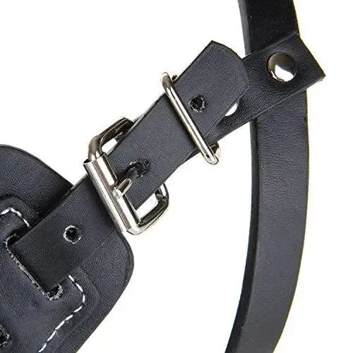 Jacky Treats High Quality Steel & PU Dog Muzzle Basket Design Anti-Biting Adjusting Straps Mask for Large Dogs