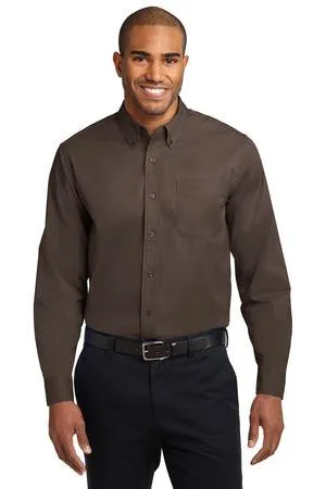 Morning Thunder - Port Authority® Long Sleeve Easy Care Embroidered Shirt (S608)