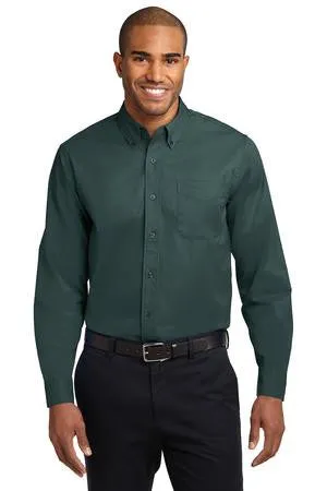 Morning Thunder - Port Authority® Long Sleeve Easy Care Embroidered Shirt (S608)