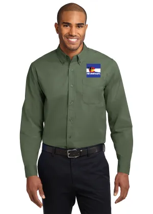 Morning Thunder - Port Authority® Long Sleeve Easy Care Embroidered Shirt (S608)