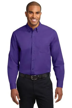 Morning Thunder - Port Authority® Long Sleeve Easy Care Embroidered Shirt (S608)