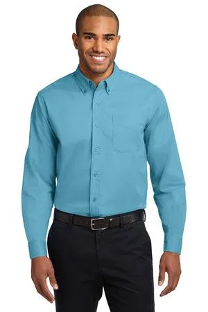Morning Thunder - Port Authority® Long Sleeve Easy Care Embroidered Shirt (S608)