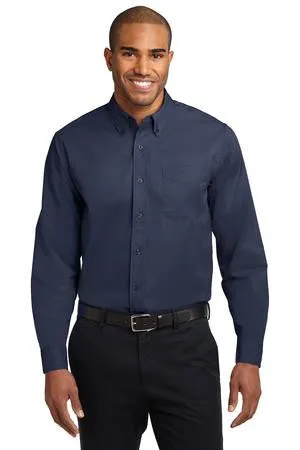 Morning Thunder - Port Authority® Long Sleeve Easy Care Embroidered Shirt (S608)