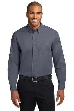 Morning Thunder - Port Authority® Long Sleeve Easy Care Embroidered Shirt (S608)