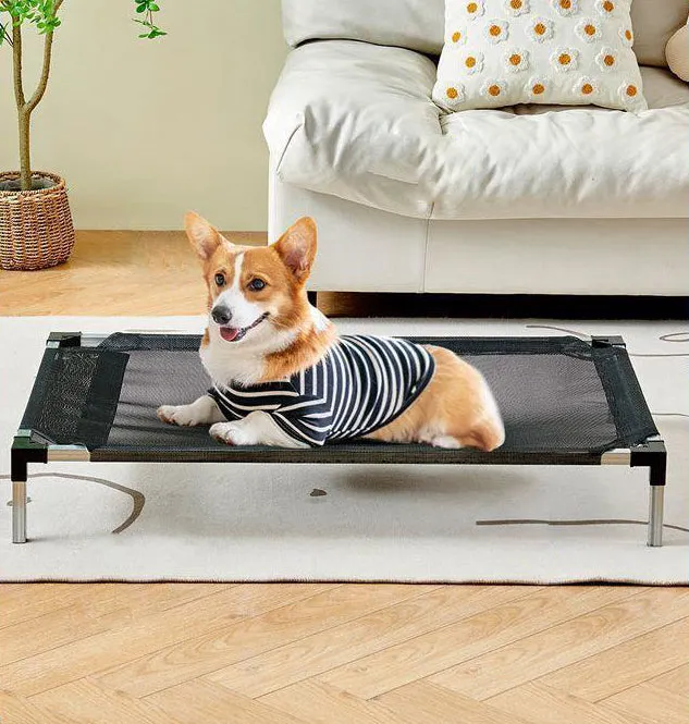 Outdoor Puppy Bed - Elevated Breathable and Sturdy