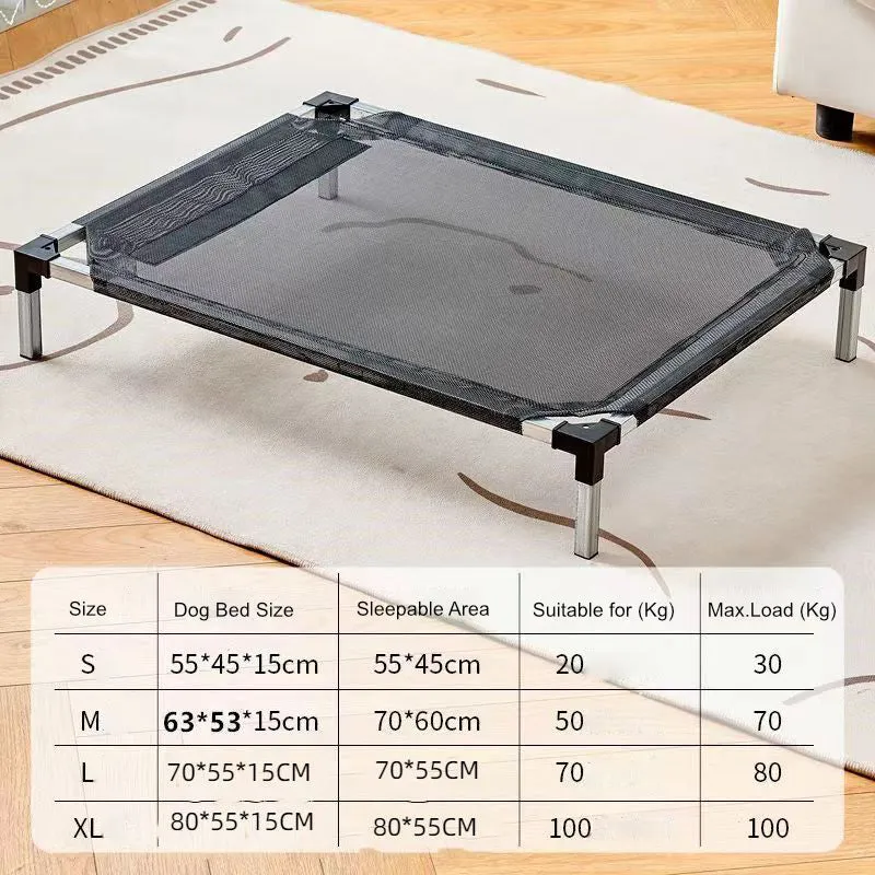 Outdoor Puppy Bed - Elevated Breathable and Sturdy