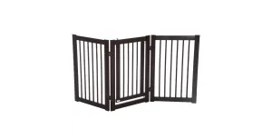 PawHut Expandable Foldable Pet Gate D06-047 760 x 1550 x 15 mm Brown