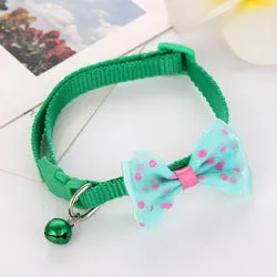 PAWS ASIA Manufacturers In Bulk Adjustable Breakaway Buckle Pet Bow Bell Cat Collar Small Dog