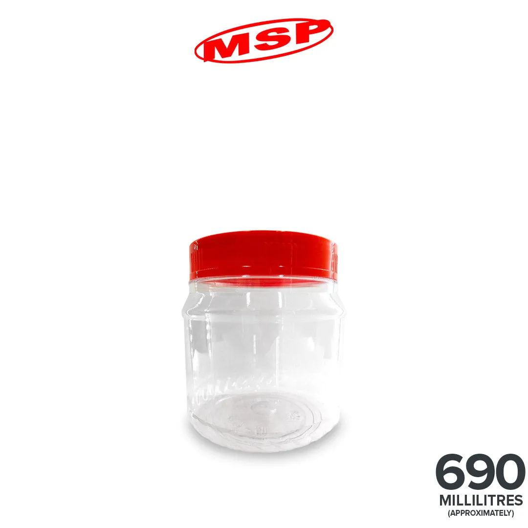 PET CONTAINER (07-4017) W/O HANDLE 120PC/PKT (MS4017-120)