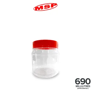 PET CONTAINER (07-4017) W/O HANDLE 120PC/PKT (MS4017-120)