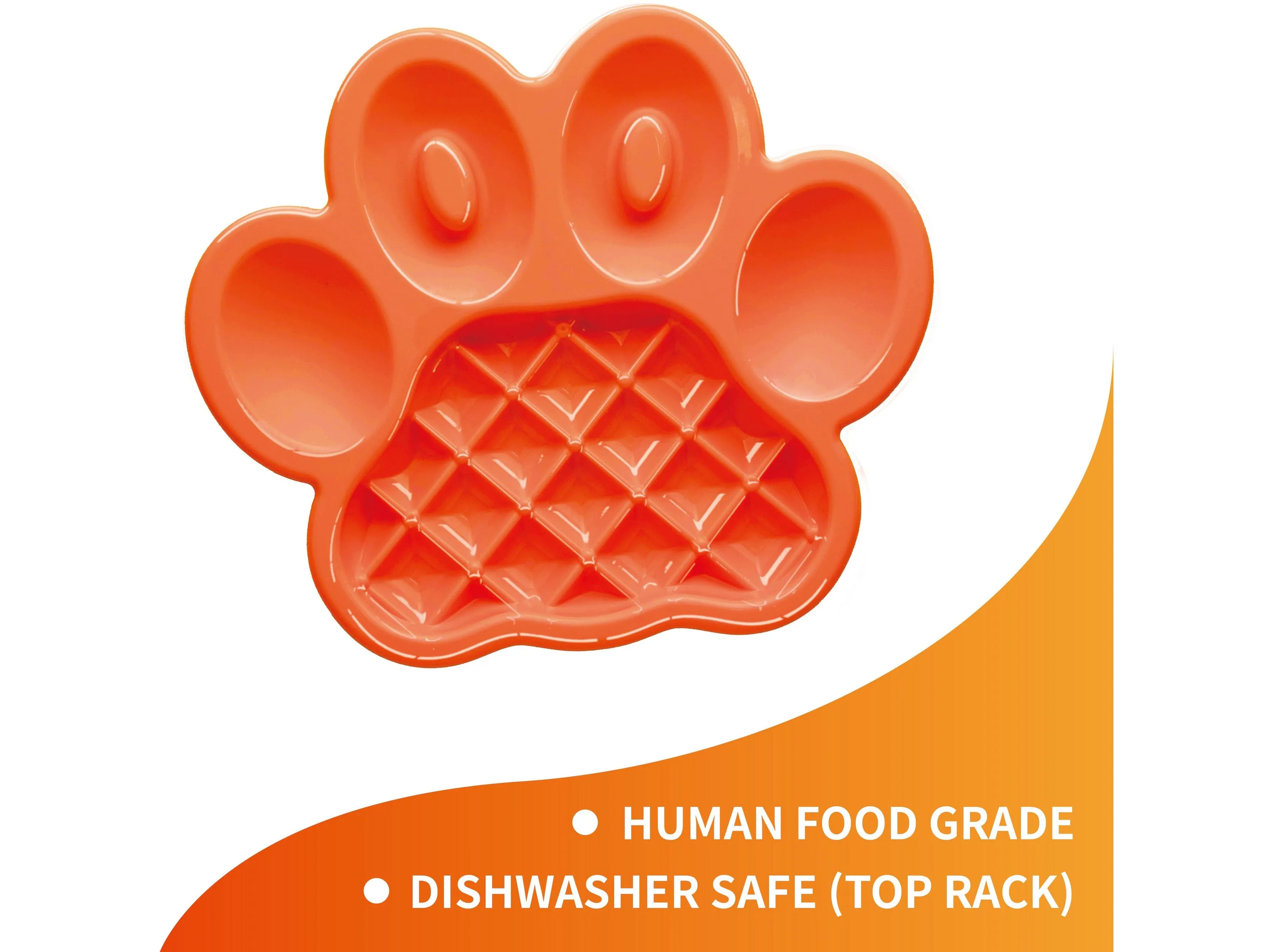 PetDreamHouse PAW Slow Feeder Orange