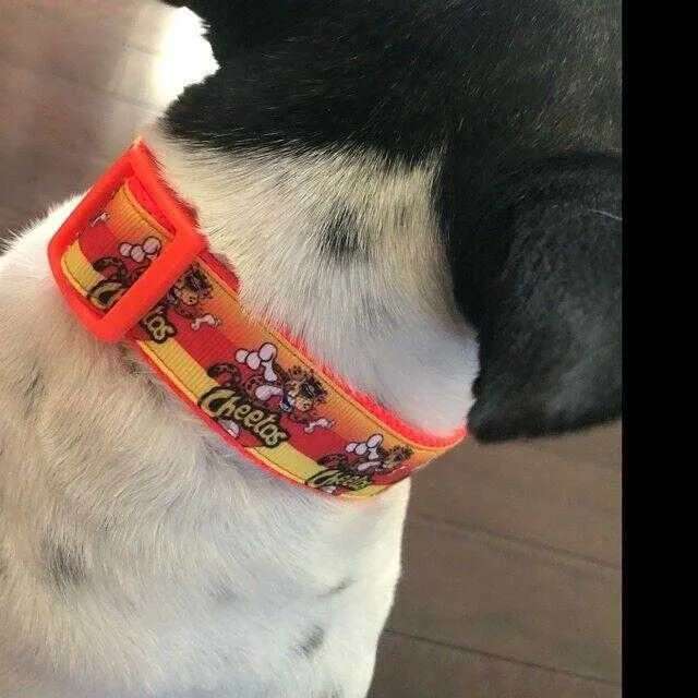 Rainbow Hearts dog collar handmade adjustable buckle collar 1" wide leash Petcollarshandmade