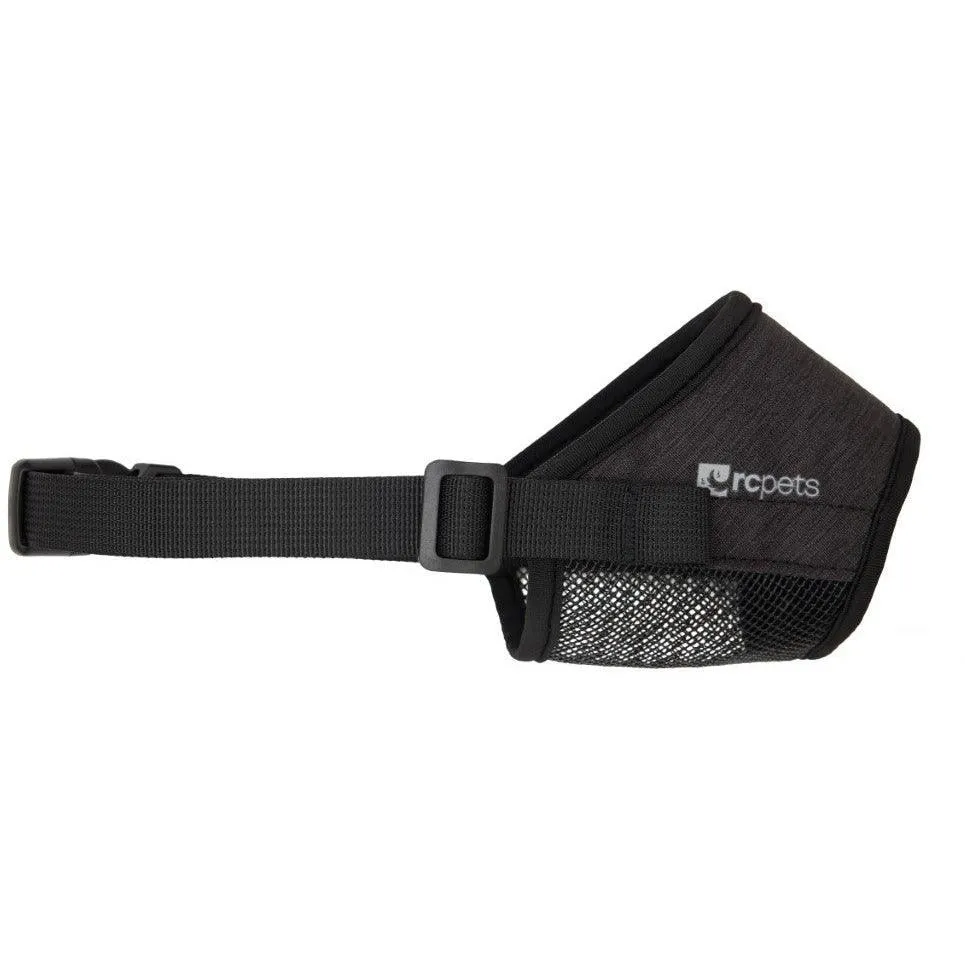 RC Pet Soft Fit Muzzle Heather Black