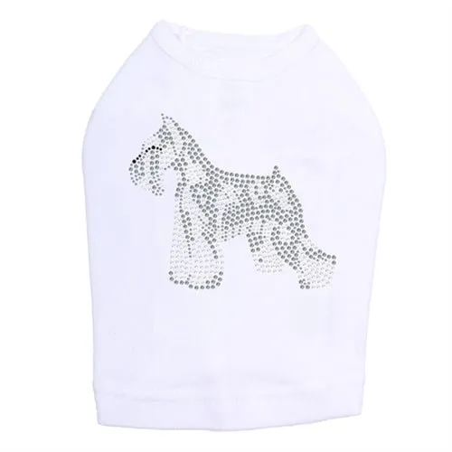 Schnauzer Rhinestone Tank- Many Colors