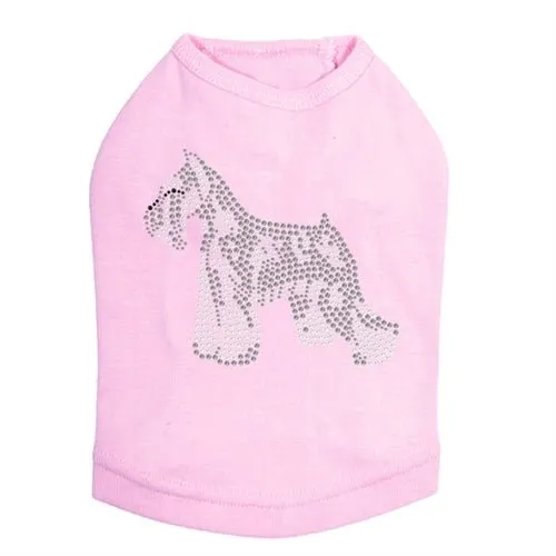 Schnauzer Rhinestone Tank- Many Colors