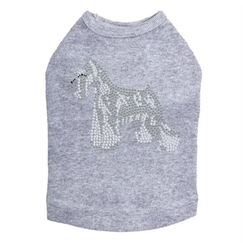 Schnauzer Rhinestone Tank- Many Colors