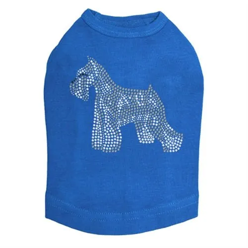 Schnauzer Rhinestone Tank- Many Colors