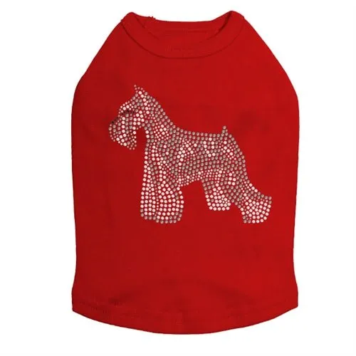 Schnauzer Rhinestone Tank- Many Colors