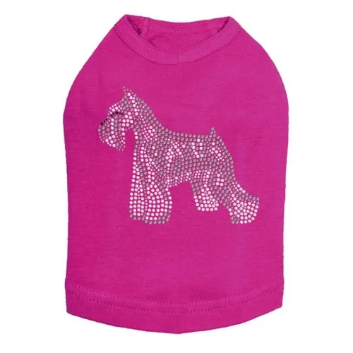 Schnauzer Rhinestone Tank- Many Colors