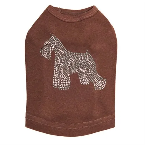 Schnauzer Rhinestone Tank- Many Colors