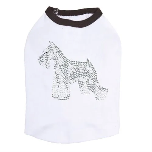 Schnauzer Rhinestone Tank- Many Colors