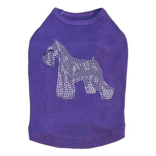 Schnauzer Rhinestone Tank- Many Colors