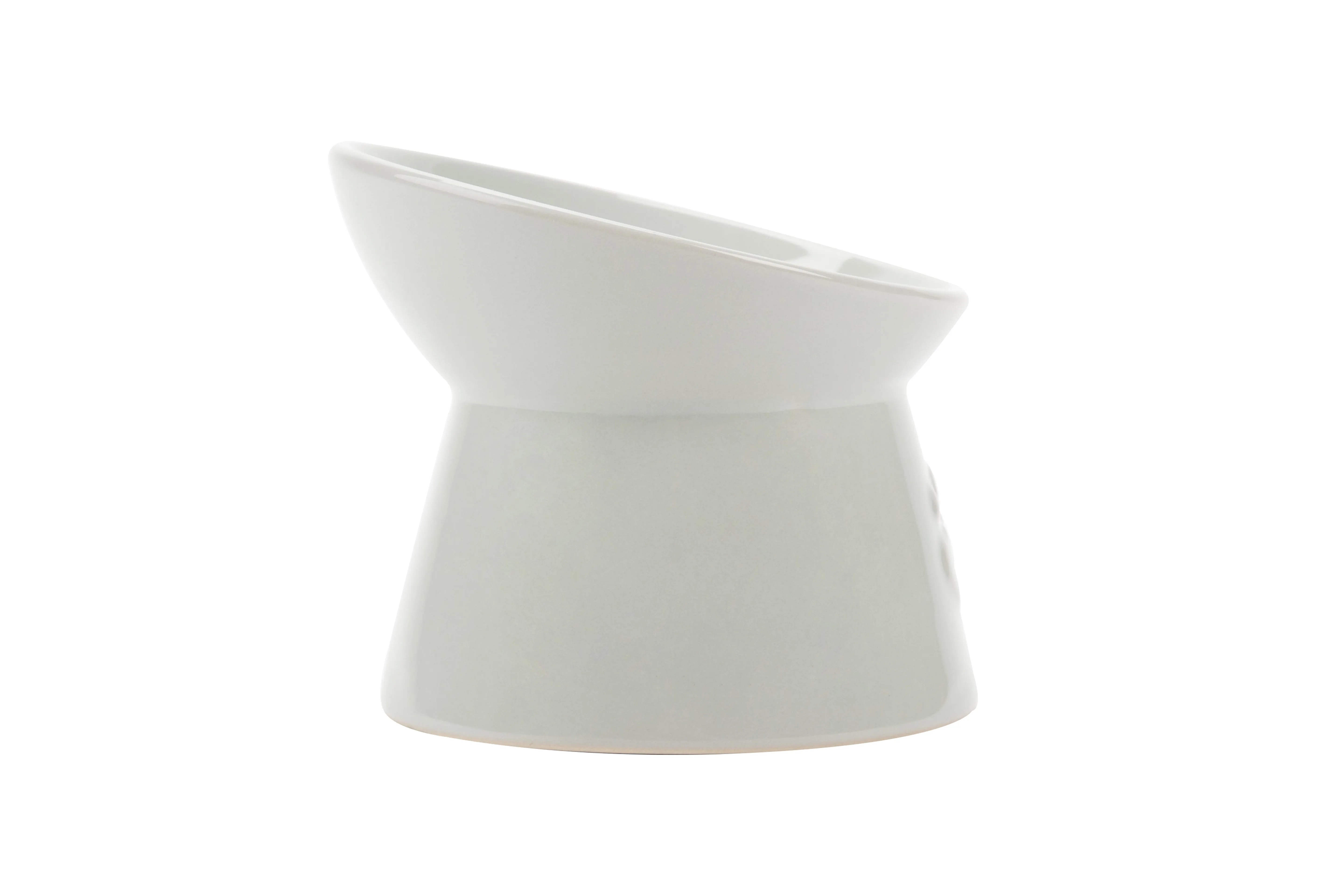 Scruffs - Icon Raised Cat Feeder Bowl Light Grey