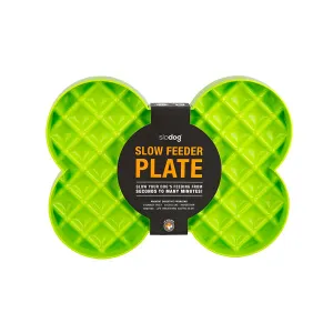 Slow Dog Feeder Plate Green