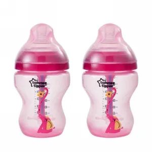 TOMMEE TIPPEE 422658 DECO AAC BTL 260MLGIRL 2PK