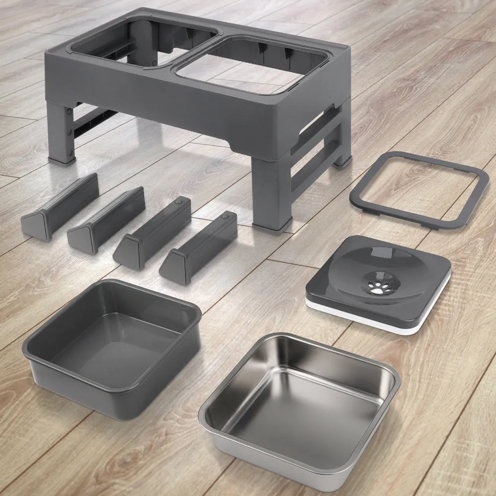 VitalVoyage™ Elevated Dog Bowl Stainless Steel
