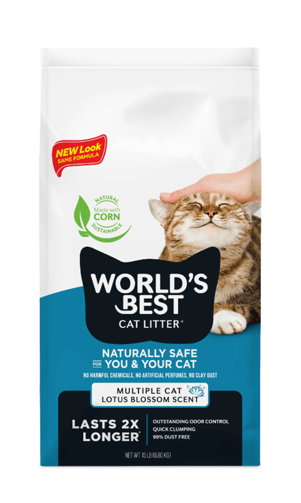 World's Best Multiple Cat Lotus Blossom Scent Cat Litter