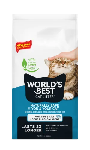World's Best Multiple Cat Lotus Blossom Scent Cat Litter